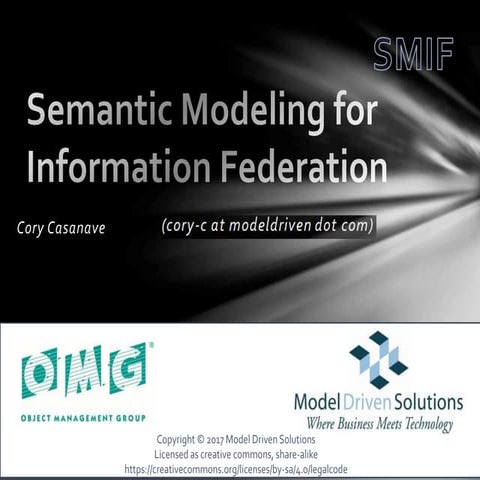 Semantic Modeling for Information Federation