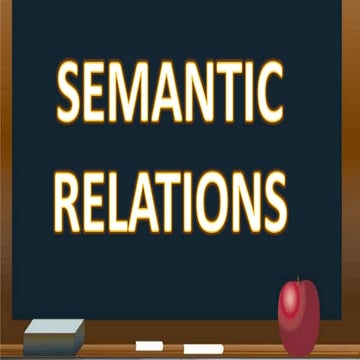 Semantic relation | PPTX