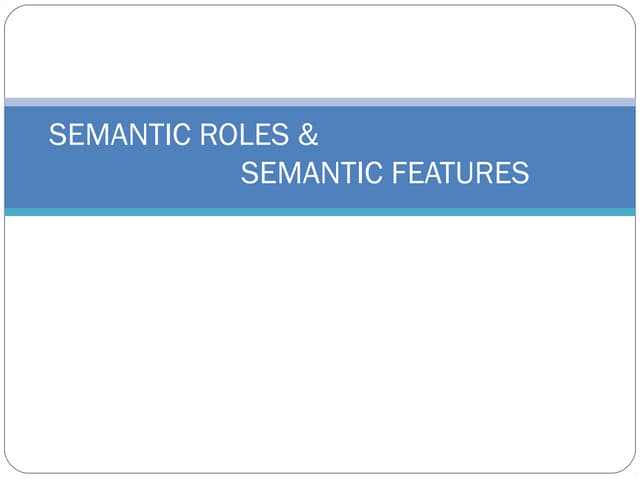 Semantics