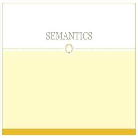 Semantics