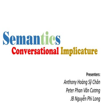 Semantics-Presupposition