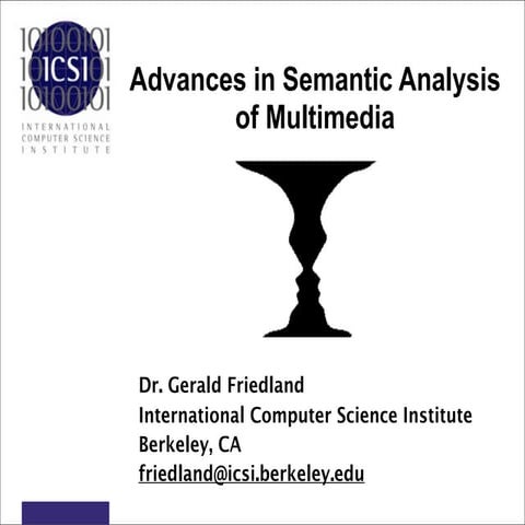 Semantics And Multimedia