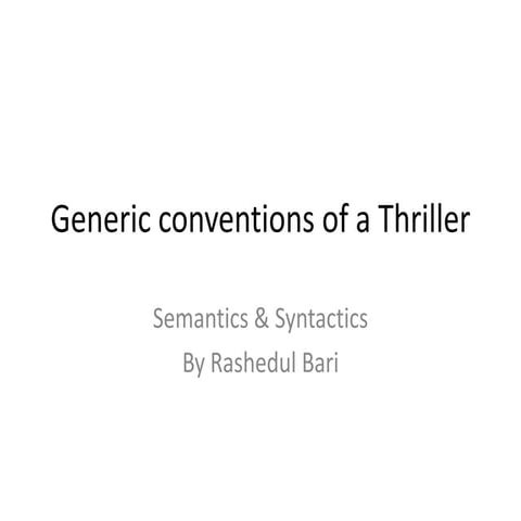 Semantics and syntactics
