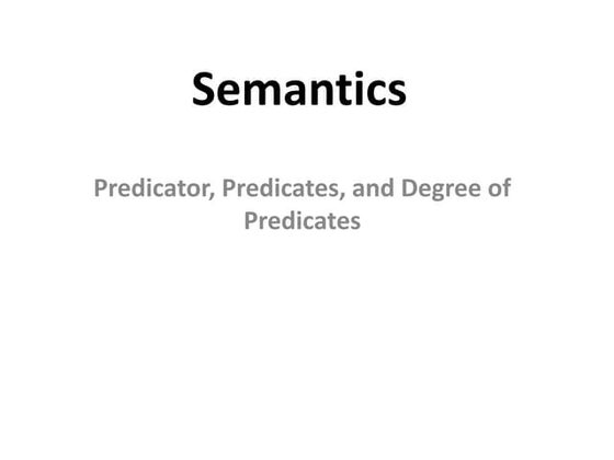 Reference, Sense, and Referring Expression in Semantics | PPT