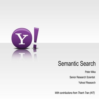 Semantic Search overview at SSSW 2012