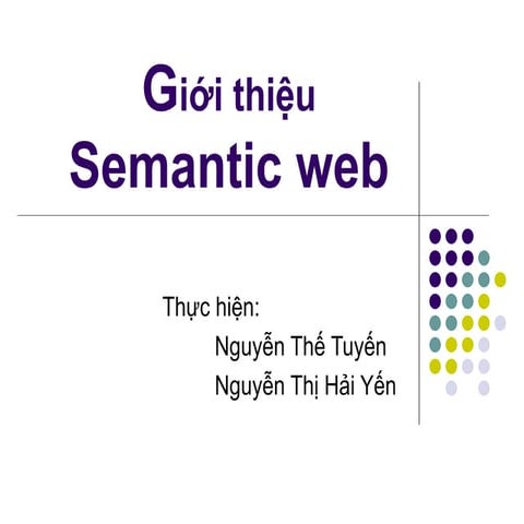 Semantic Web Intro