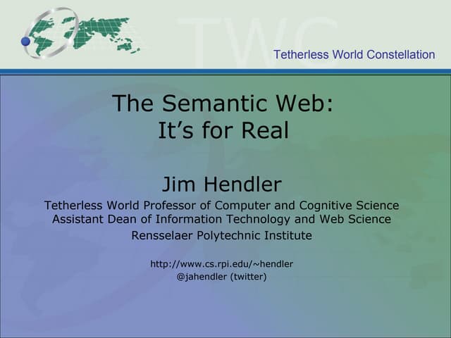 The Semantic Web: It's for Real