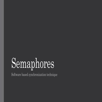 Semaphore | PPTX