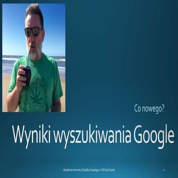 Wyniki wyszukiwania Google w 2016 - XIX Semcamp Cezary Glijer