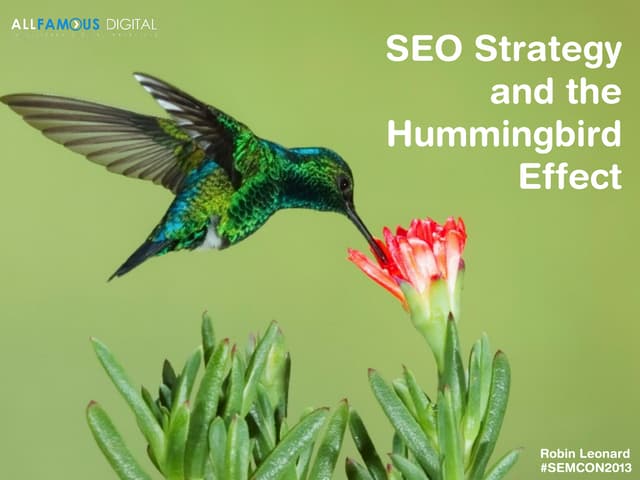 SEO Strategy and The Hummingbird Effect