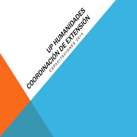 Capacitaciones 2014 Educación Continua