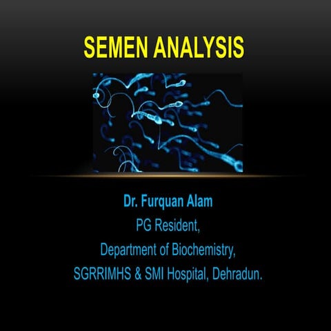 Sperm test ( semen analysis ) report - a patient's guie | PDF