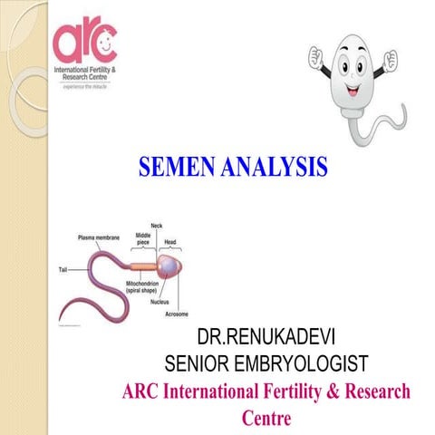Semen analysis by Dr.Renukadevi