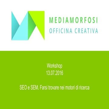 SEM, SEO e SEA. Principi di Marketing sui motori di ricerca 