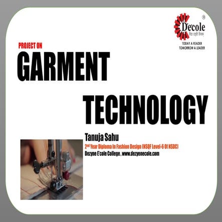 Tanuja Sahu,Fashion Design ,Dezyne E'cole College