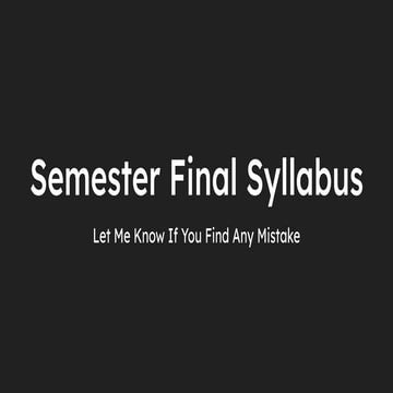 Semester-Final-Syllabus for ahsanullah aust