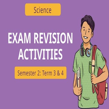 Comprehensive Science Exam Revision Activities for Semester 2 | PPTX