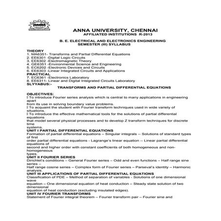 EEE Semester(3) Syllabus
