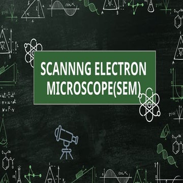 Particle size by sem and xrd | PPTX