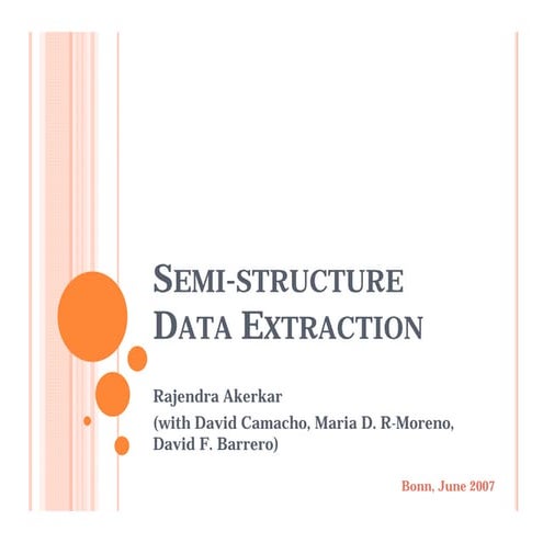 Semi structure data extraction | PDF