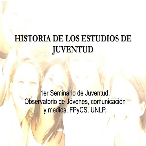 Semiario culturas juveniles y comunicación. FPyCS -UNLP
