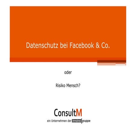 Datenschutz bei Facebook & Co. - Wie schütze ich meine persönlichen Daten im ...