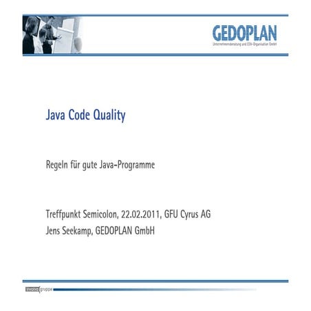 Java Code Quality: Gute Software braucht guten Code - Regeln für verständlich...