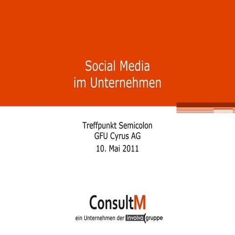 Social Media im Unternehmen