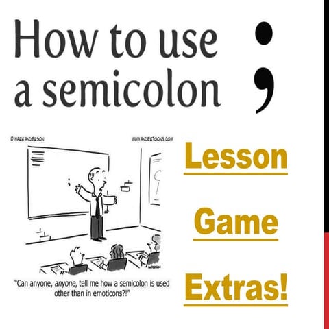 Semicolon Game PPTX