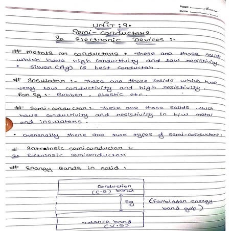 These are the notes of semiconductor devices | PDF