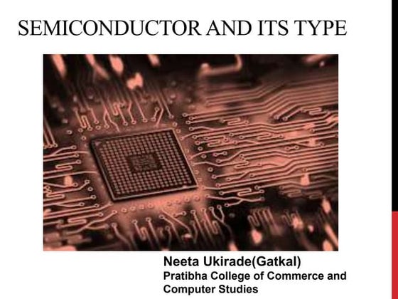 Introduction to semiconductor devices | PPT