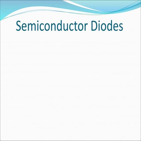 Semiconductor diodes
