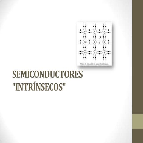 Semiconductores intrinsecos y extrinsecos | PPTX