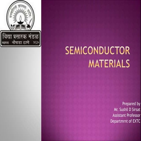 Semiconductor materials