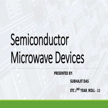 Semiconductor microwave devices