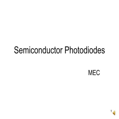 Semiconductor photodiodes