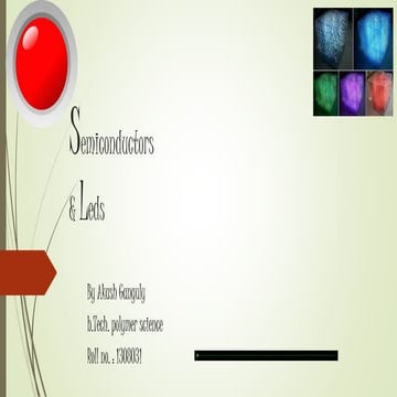 Semiconductors and LEDs
