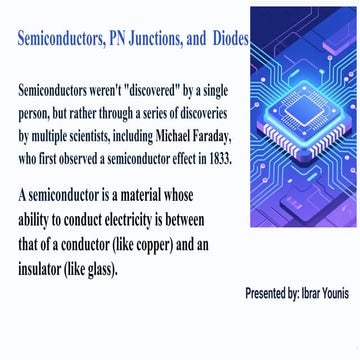 Semiconductors-pn junction diodes.BJTpptx