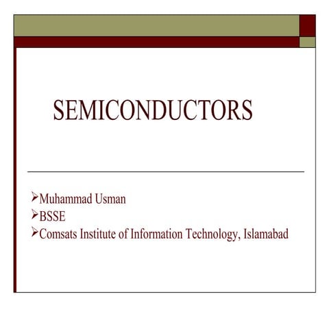 Semiconductors