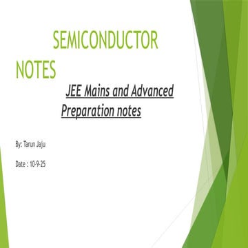 Semicondutor JEE Mains and Advanced prepartion.pptx