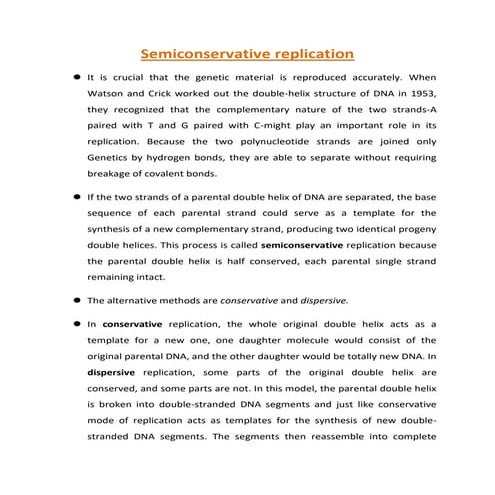 Semiconservative  DNA replication