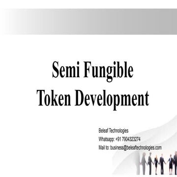 Semi Fungible Token Sft Development Company Ppt