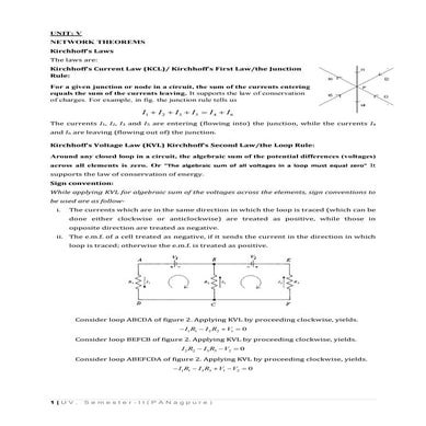  B.Sc. Sem II Network theorems