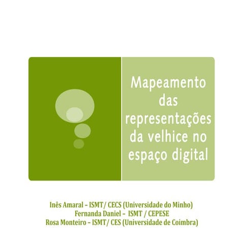 Mapeamento das representações sociais da velhice no espaço digital