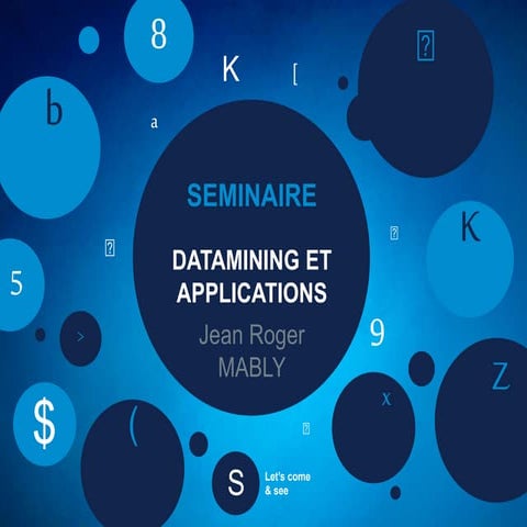 Seminaire datamining Ecole de Statistique et d'Economie Appliquée