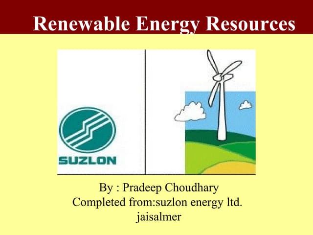  wind energy Seminar