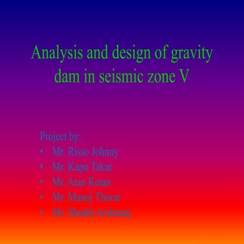 design of gravity dam