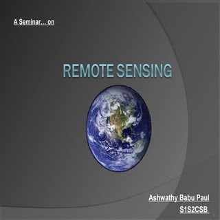 Remote Sensing PPT