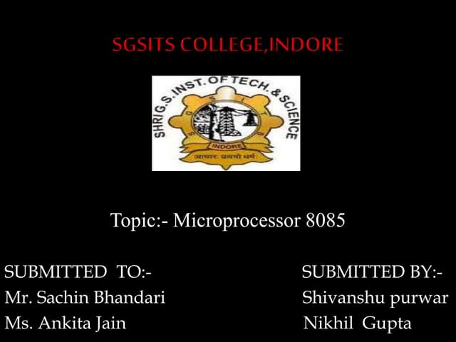 microprocessor 8085