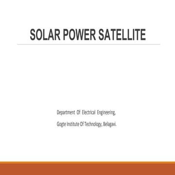 Solar Power Satellites